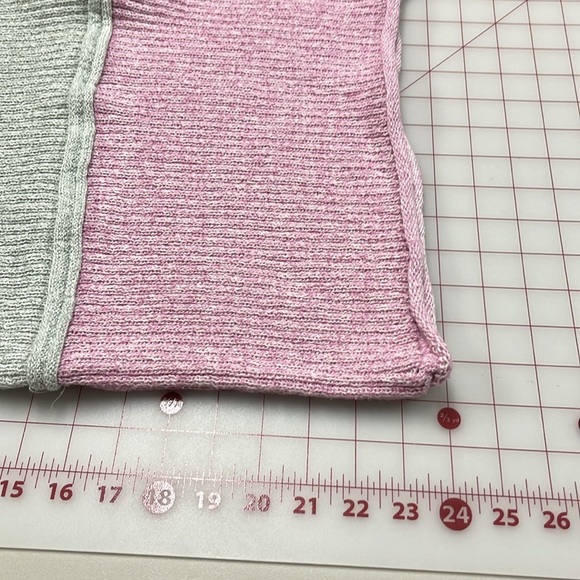 HEM & THREAD Color Block SLV Tassel Drop Shoulder Boho/Beach Pastel Sweater SZ L - Picture 16 of 16